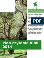 Plan Czytania Biblii 2014 PDF