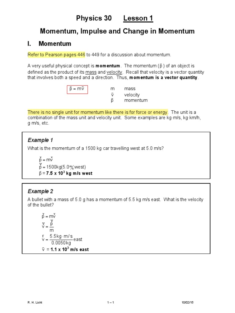Momentum and Impulse Explained | PDF | Momentum | Newton's Laws Of Motion