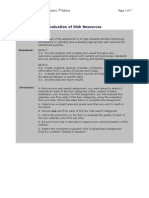 Evaluation of Web Resources: Teachers Discovering Computers, 5 Edition Page 1 of 7