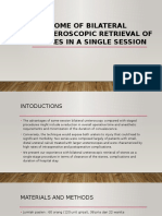 Outcome of Bilateral Ureteroscopic Retrieval of Stones in A Single Session