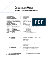 CURRÍCULUM VITAE modelo