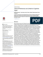 1 Musical Preferences Are Linked To Cognitive Styles