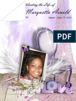 Funeral/Memorial Program Booklet Design