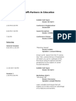 Microsoft Partners in Education Schedule