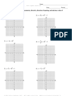 assignment 32 parabolas