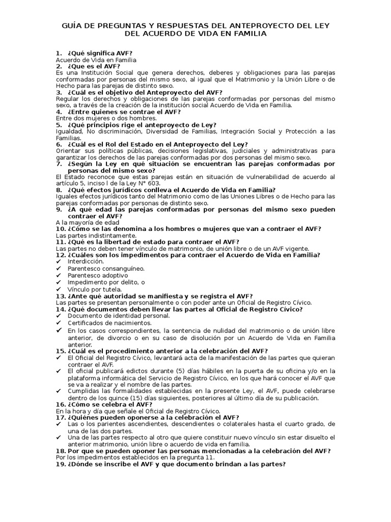 Preguntas y Respuestas | PDF | Familia | Parentesco