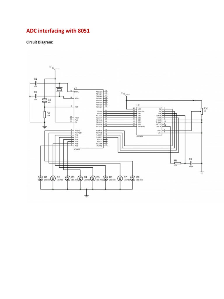 ADC Interfacing with 8051 Microcontroller | PDF