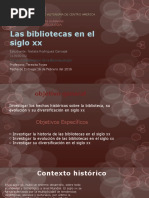 Las Bibliotecas en El Siglo Xx
