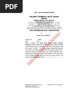 Contoh Akta - Akta Pembagian Hak Bersama (APHB) | PDF