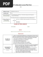 Download 2016 ICT in Education Lesson Plan Template by Teachers Without Borders SN301551368 doc pdf