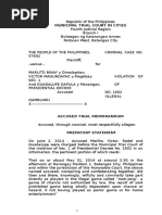 Download Accused Trial Memorandum by Ayessah Abelo SN301562916 doc pdf