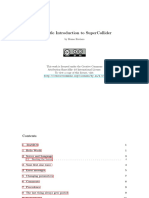 A Gentle Introduction to SuperCollider