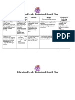 Educational Leader Professional Growth Plan