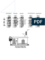 Fachada Principal: Plano de Cimentacion Planta General Losa de Azotea Instalacion Electrica