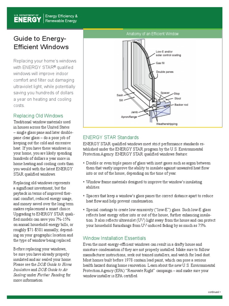 15 Guide To Energy-Efficient Windows | PDF | Window | Efficient Energy Use