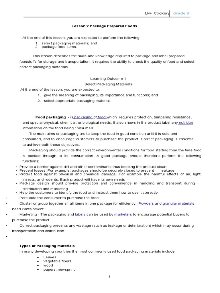 Cookery | PDF | Packaging And Labeling | Canning