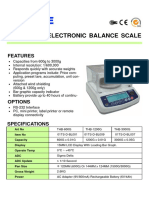 THB Series Electronic Balance Scale: Features