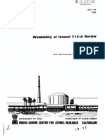 Weldability of Inconel 718