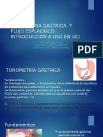 Tonometria Gástrica y Circulación Esplácnica e Introduccion a USG en UCI