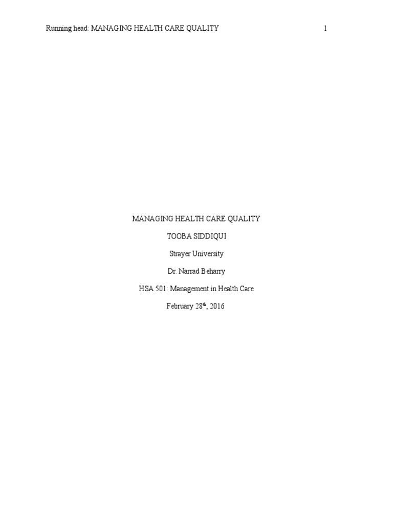 Improving Quality of Care at Sunlight Hospital | PDF | Patient | Nursing