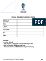 Form Pendaftaran Training LPSE2