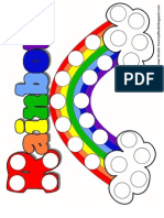 Rainbow Magnetic Pom Pom Page