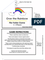 Over The Rainbow File Folder Game