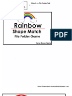 Rainbow Shape File Folder