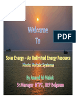 Solar Pv-renewable Energy Prgramme by Ntpc