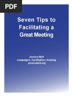 Seven Steps to Facilitating a Great Meeting JBell 2