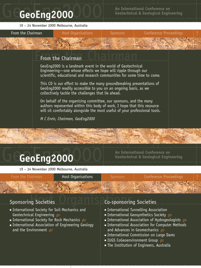 GeoEng2000: Advances in Geoengineering | PDF | Geotechnical Engineering ...