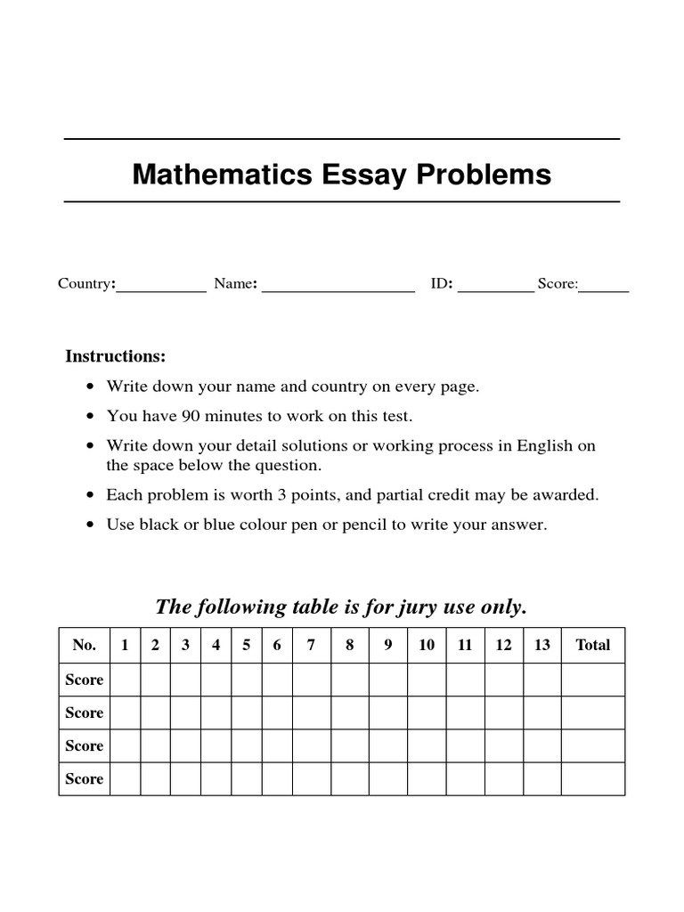 Essay about algebra image