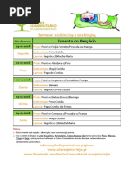 Ementa Bercario 29-02 a 04-03-2016