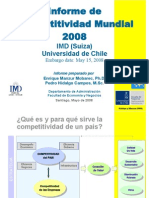 Informe de Competitividad Mundial 2008 IMD (Suiza)