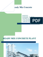 Ready Mix Concrete: Made By-Rushabh - H - Shah Student at Civil Engineering Dept - Vartak Polytechnic