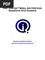 SAP Internal Tables Interview Questions Answers Guide