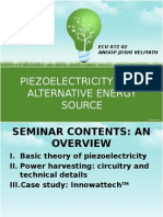 SEMINAR-Piezoelectricity as an Alternate Energy Source