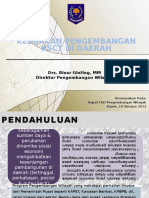 Kebijakan Pengembangan KSCT Dalam Mendorong Pengembangan Wilayah