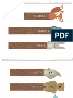 Woodland Bookmarks