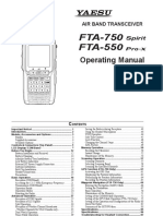Manual Yaesu FTA 550-750