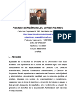 CV Miguel Jorge Ricardo Rosado German.