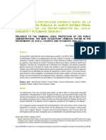 Protección jurídico penal Administración Pública Huila Caquetá Putumayo 2005-2011