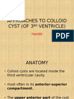 Approaches To Colloid Cyst (Of 3 Ventricle) : Hardik
