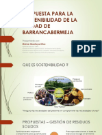Propuesta para La Sostenibilidad - Barrancabermeja 2016-02-28