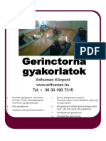 Gerinctorna Gyakorlatok