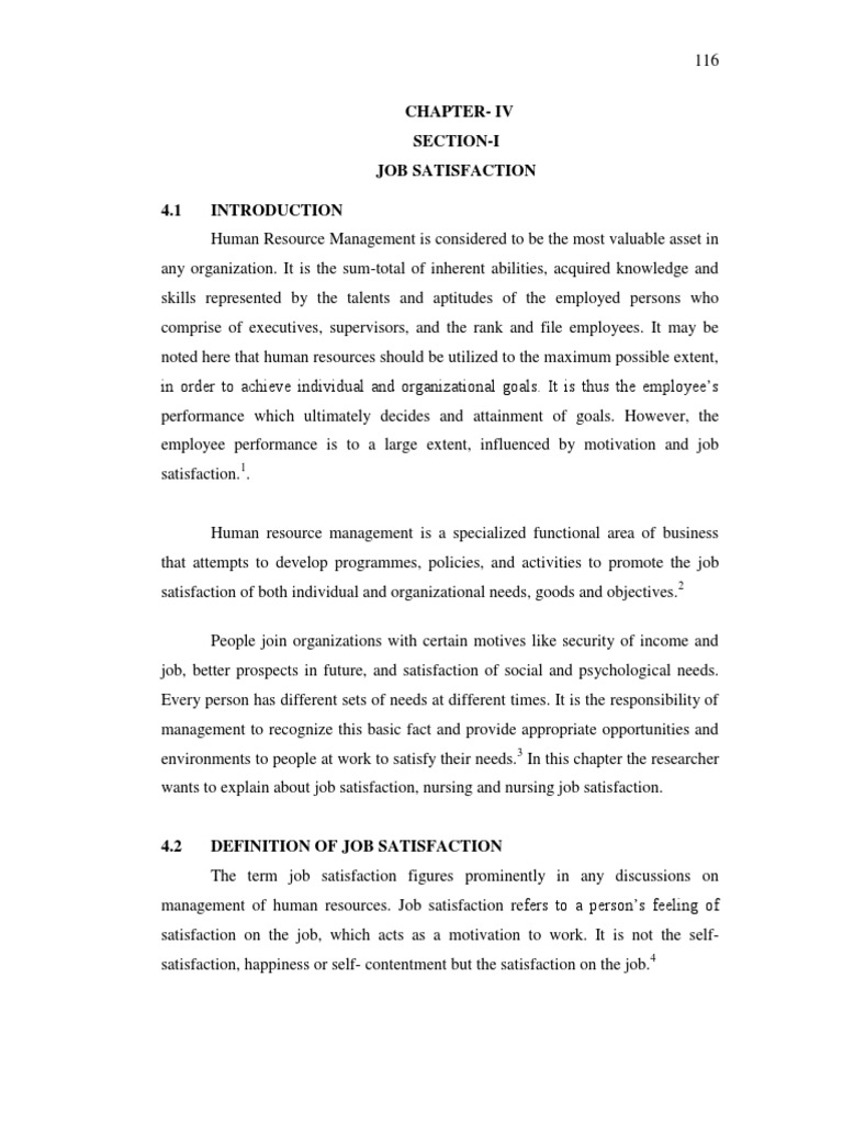 12 Chapter IV | PDF | Job Satisfaction | Turnover (Employment)