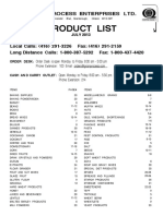 ___product List Detailed July 2013