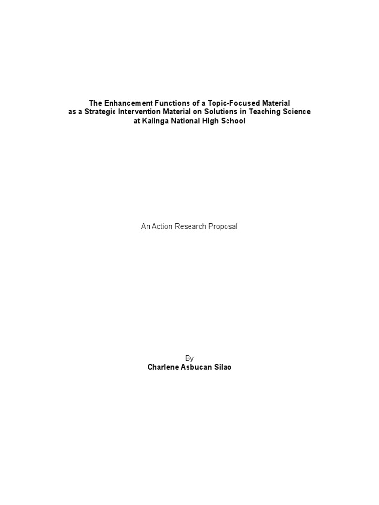Enhancing Science Learning at KNHS | PDF | Secondary School | Test ...