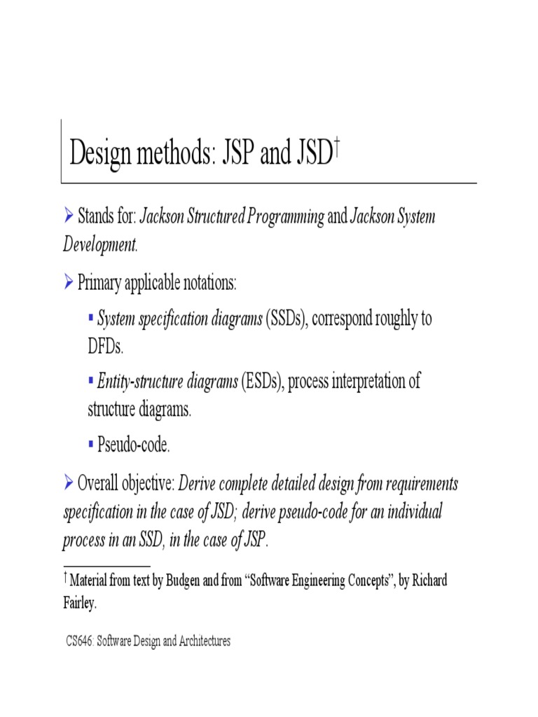 Jackson Structured Programming and Jackson System Design | PDF | Solid ...