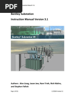 Download Bentley Substation Instruction Manual v 31 by GustavoAdolfoJimenezGomez SN301732069 doc pdf